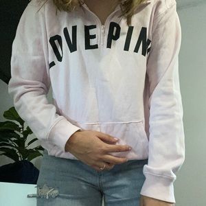 Pink zip up